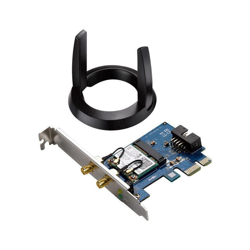 Asus PCE-AC55BT B1 AC1200 Wireless Bluetooth 4.2 PCIe/Mpcie Adapter - راوتر لاسلكي